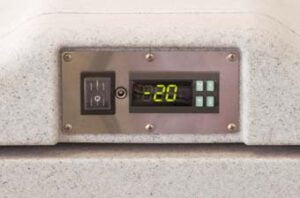 Cold Cube Digital Temperature Display showing -20 degrees Celsius